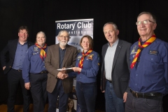1st Mayo Scouts received €1800 from Castlebar Rotary Club