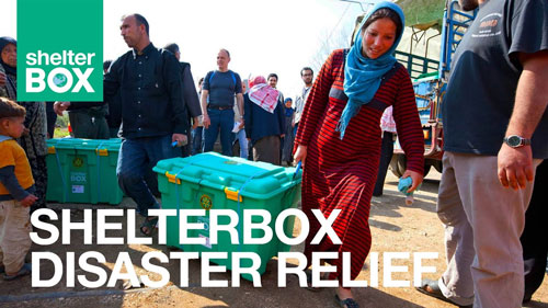 Rotary sponsor and deliver Shelterboxes to Disaster Relief
