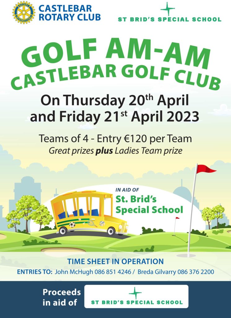 Castlebar Rotary Golf AM AM 2023