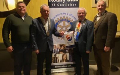 DG Kenny Fischer visits Rotary Castlebar