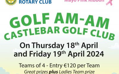 Golf AmAm 18th/19th April in aid of Mayo Pink Ribbon