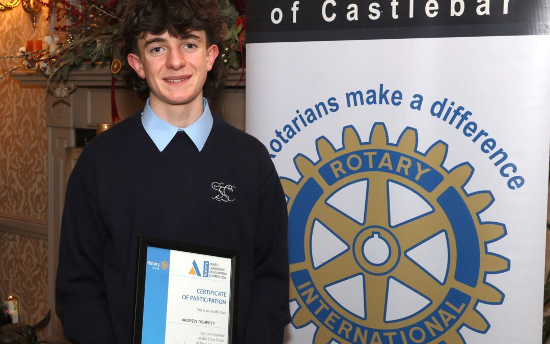 Congrats & Bon Voyage to Andrew Doherty of St Geralds College