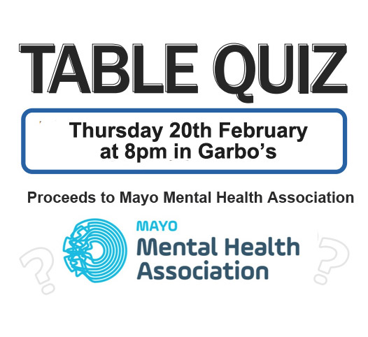 Annual Table Quiz in aid of Mayo Mental Health